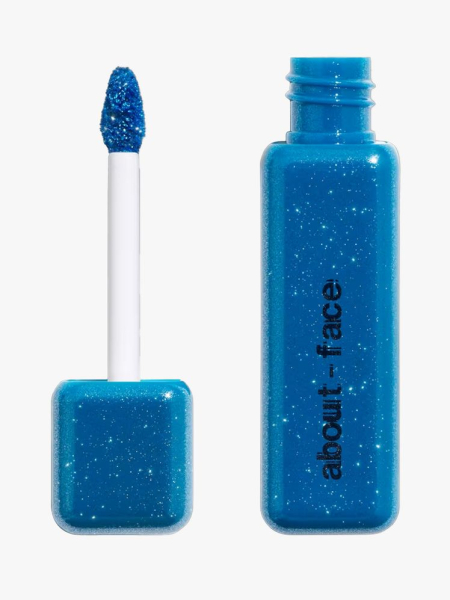 About-Face Fractal Glitter Eye Paint in branded component on a light gray background